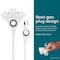 Jasco Extension Cord, 16 AWG, Indoor/Outdoor, 16/3, 3 Outlets, White, PVC, 15 ft SPC3153ZW/37-T1 - alternate 5